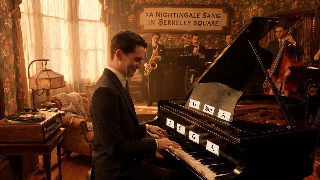 Easy Guide: A Nightingale Sang in Berkeley Square Piano Chords